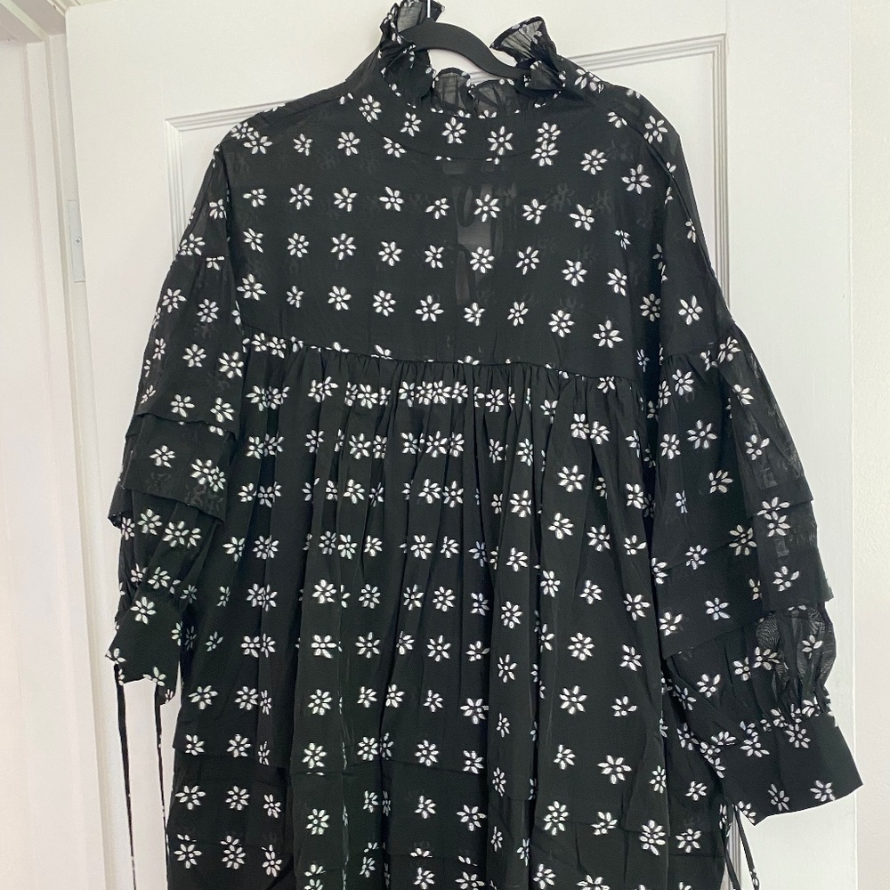 Dream Sister Jane Floral Mini Baby Doll Smock Dress